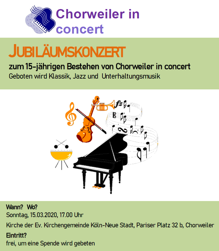 15 Jahre Chorweiler in Concert – Jubiläum